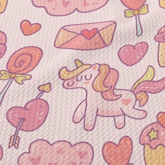 Sweet Dessert Unicorn Birdseye Piqué