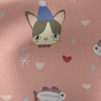 Kitten Celebrates Birthday Waterproof Canvas