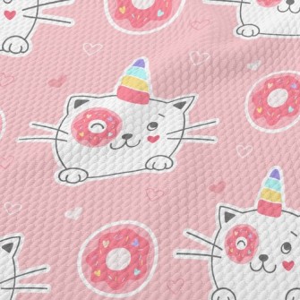 Cat Who Steals Donuts Birdseye Piqué