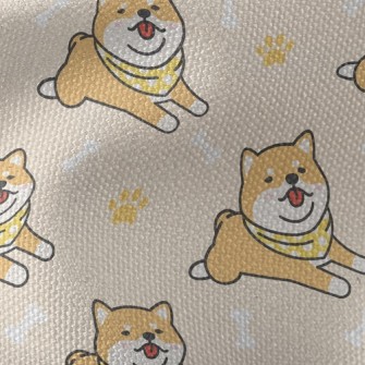 Lazy Shiba Inu With Tongue Sti Waterproof Canvas