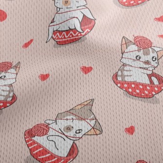 Kittens Who Love To Play With  Athletic Mesh Flat Back