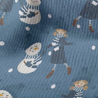 Dancing Girl Snowman Terry