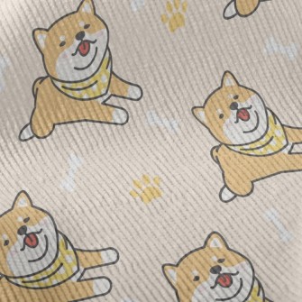 Lazy Shiba Inu With Tongue Sti Standard Corduroy