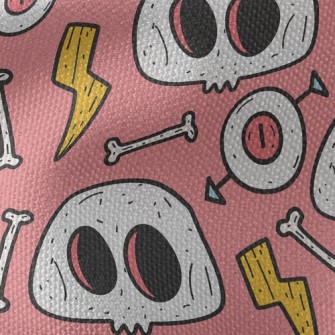 Scary Big Eyes Bones Waterproof Canvas
