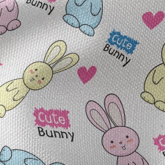 Cute Bonnie Rabbit Waterproof Canvas