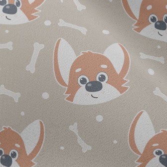 Cute Expression Corgi Chiffon