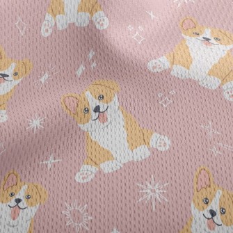 Coquettish Corgi Athletic Mesh Flat Back