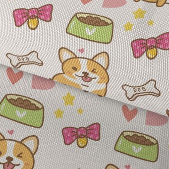Coquettishly Winking Corgi Waterproof Oxford