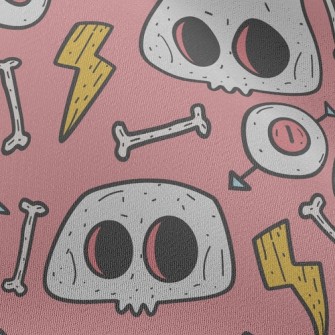 Scary Big Eyes Bones Chiffon