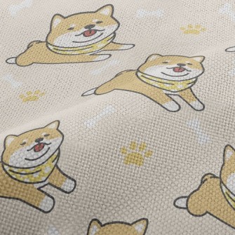 Lazy Shiba Inu With Tongue Sti Performance Linen
