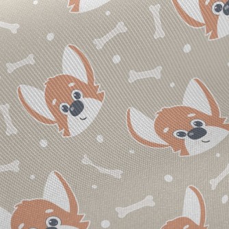 Cute Expression Corgi Twill
