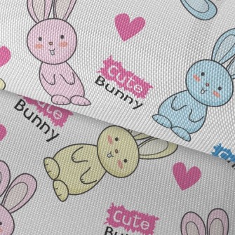 Cute Bonnie Rabbit Waterproof Oxford