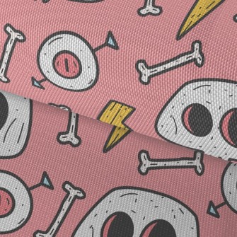 Scary Big Eyes Bones Waterproof Oxford