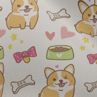 Coquettishly Winking Corgi Chiffon