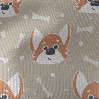 Cute Expression Corgi Waterproof Canvas