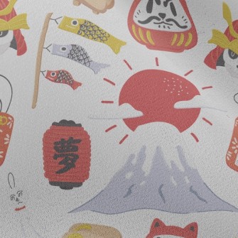 Japanese Culture Samurai Chiffon