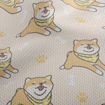 Lazy Shiba Inu With Tongue Sti Athletic Mesh Flat Back