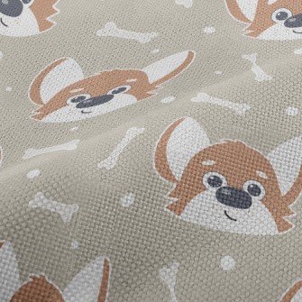 Cute Expression Corgi Performance Linen