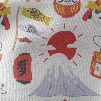 Japanese Culture Samurai Waterproof Canvas