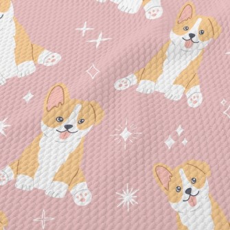 Coquettish Corgi Birdseye Piqué