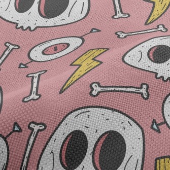 Scary Big Eyes Bones Performance Linen