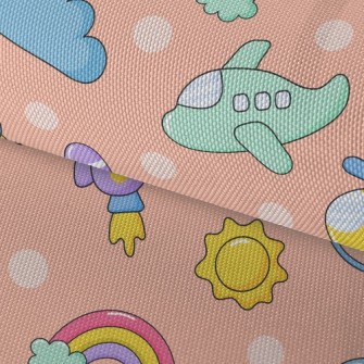 Children&#39;s Fun Plane Helic Waterproof Oxford