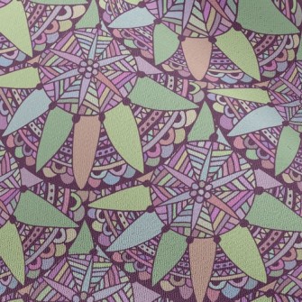 Beautiful Mosaic Flowers Chiffon
