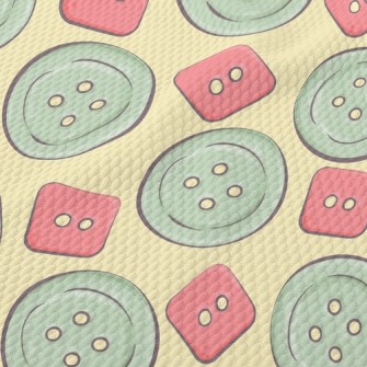 Oversized Buttons Birdseye Piqué