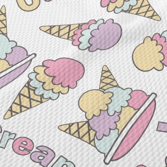 Three Colors Of Bright Ice Cre Birdseye Piqué