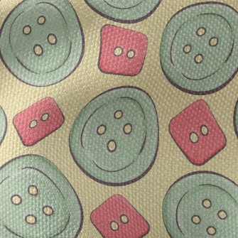 Oversized Buttons Waterproof Canvas