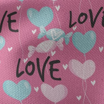 Love Valentine&#39;s Day Candy Waterproof Canvas