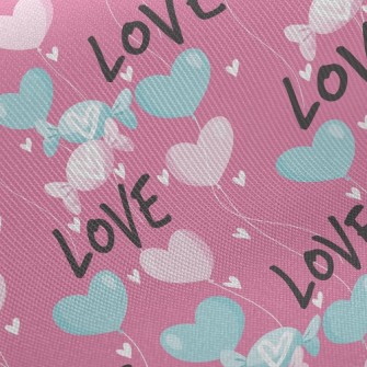 Love Valentine&#39;s Day Candy Twill