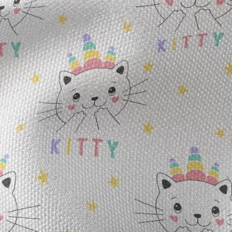 Shy Happy Cat Waterproof Canvas
