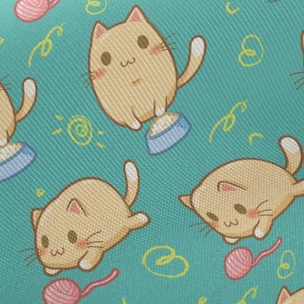 Cute Big-eyed Cat Twill