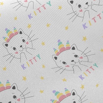 Shy Happy Cat Twill
