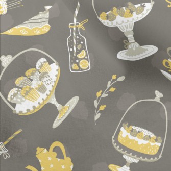 Elegant Afternoon Tea Micro Fleece
