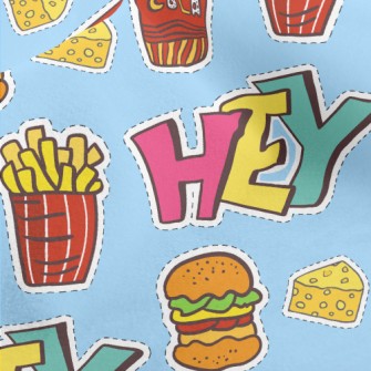 Delicious Burgers And Fries Micro Fleece