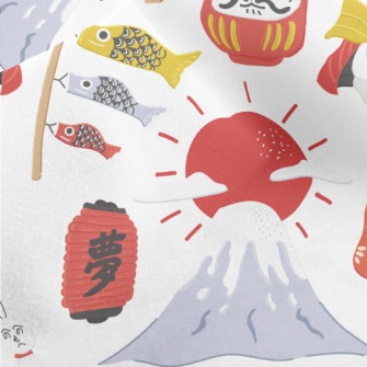 Japanese Culture Samurai Micro Fleece