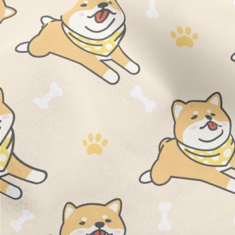 Lazy Shiba Inu With Tongue Sti Micro Fleece