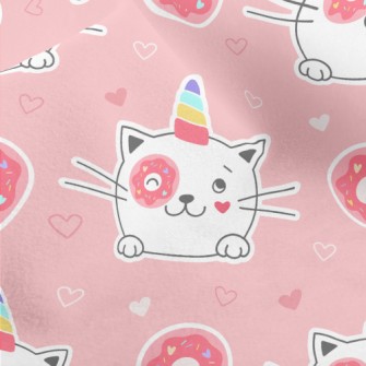 Cat Who Steals Donuts Micro Fleece