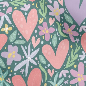 Colorful Garden Love Micro Fleece