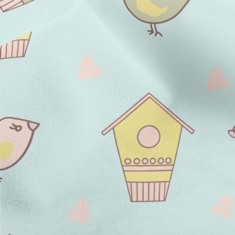 Love Bird Nest Micro Fleece