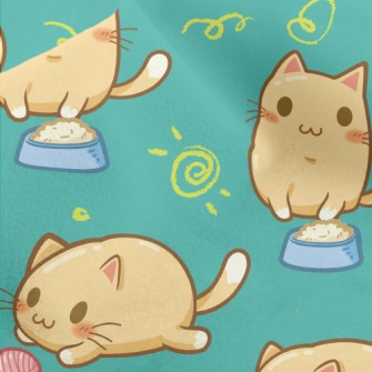 Cute Big-eyed Cat Micro Fleece