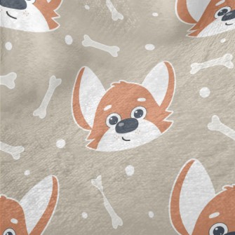 Cute Expression Corgi Minky