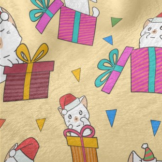 Cats Singing Christmas Songs Minky