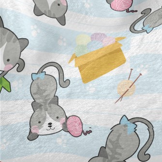 Playful Rolling Cat Minky