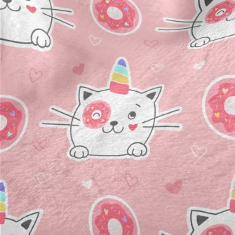 Cat Who Steals Donuts Minky