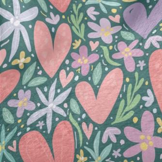 Colorful Garden Love Minky