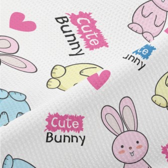Cute Bonnie Rabbit Piqué