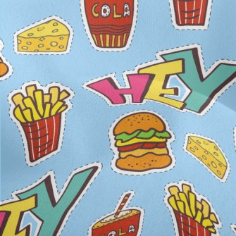 Delicious Burgers And Fries Lightweight Performance Linen